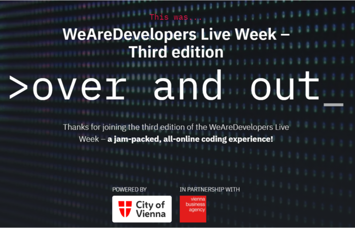 weAreDevelopers Live Week 2020 Logo