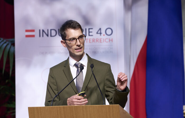 Matthias Eckhart at Summit Industrie 4.0 Österreich 2022