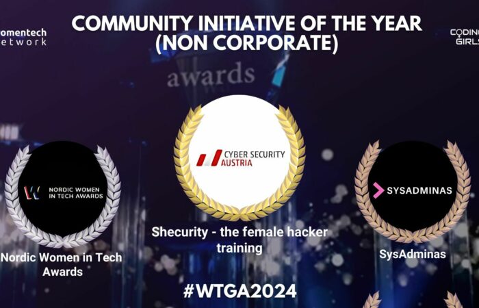 Shecurity Wins Women in Tech Community Initiative of the Year 2024!