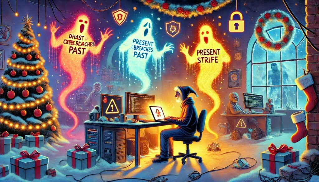 picture of ghost breaches and scrooge as hacker